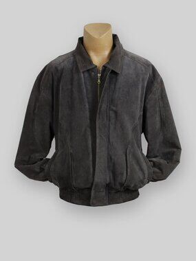 ISPO by Amerella Vintage Suede Bomber Jacket Men’s XL